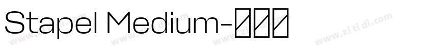 Stapel Medium字体转换